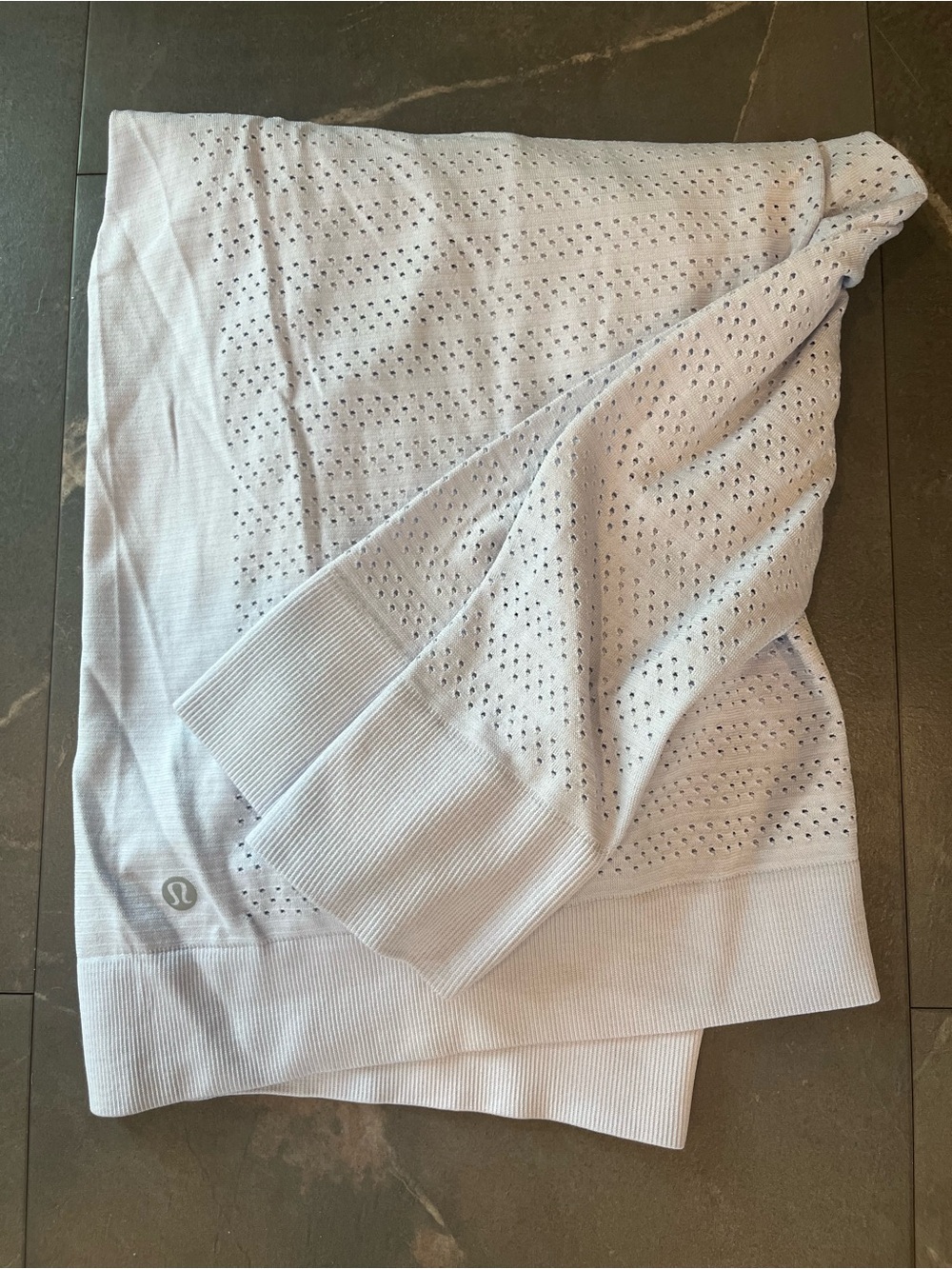 lululemon athletica Light Lavender Gray Breeze By Long Sleeve top